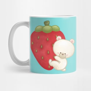 Polar Bear Hug Big Strawberry Mug